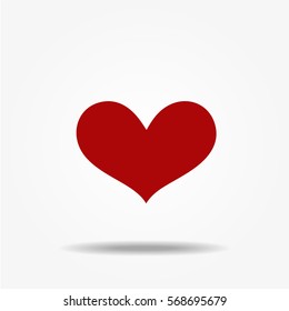 Heart icon, vector symbol