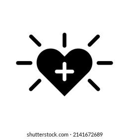 Heart Icon Vector Symbol Design Illustration