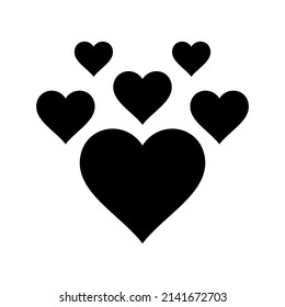 Heart Icon Vector Symbol Design Illustration