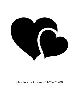 Heart Icon Vector Symbol Design Illustration