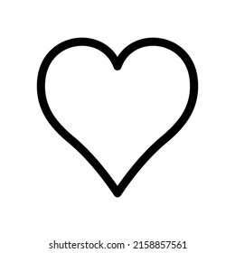 Heart Icon Vector Symbol Design Illustration