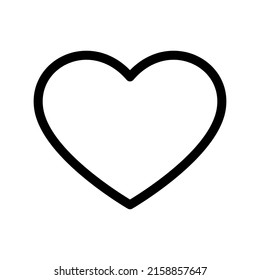 Heart Icon Vector Symbol Design Illustration