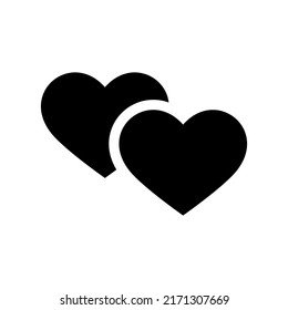 Heart Icon Vector Symbol Design Illustration