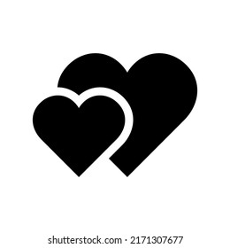 Heart Icon Vector Symbol Design Illustration
