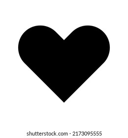 Heart Icon Vector Symbol Design Illustration