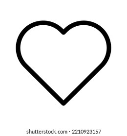 Heart Icon Vector Symbol Design Illustration