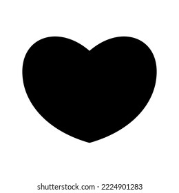 Heart Icon Vector Symbol Design Illustration
