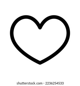 Heart Icon Vector Symbol Design Illustration