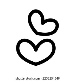 Heart Icon Vector Symbol Design Illustration