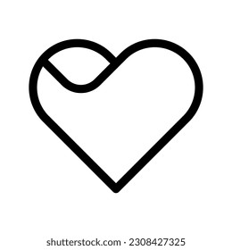 Heart Icon Vector Symbol Design Illustration