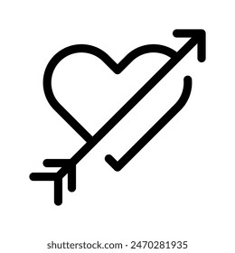 Heart Icon Vector Symbol Design Illustration