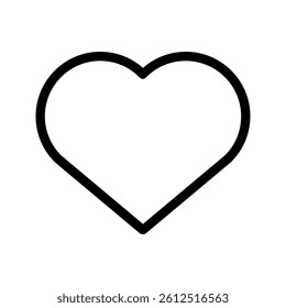 Heart Icon Vector Symbol Design Illustration