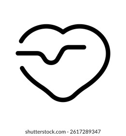 Heart Icon Vector Symbol Design Illustration