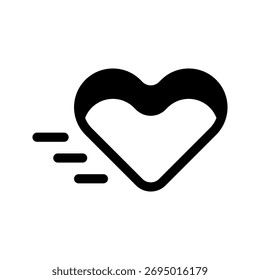 Heart Icon Vector Symbol Design Illustration