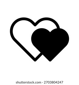 Heart Icon Vector Symbol Design Illustration