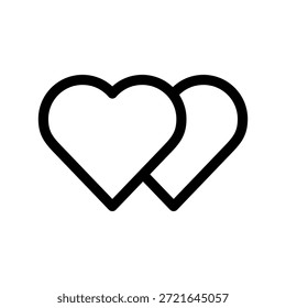 Ilustración de diseño de símbolo de Vector de icono de corazón