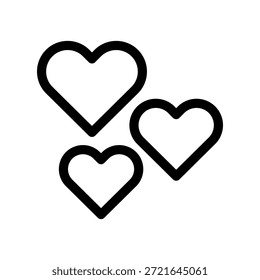 Ilustración de diseño de símbolo de Vector de icono de corazón
