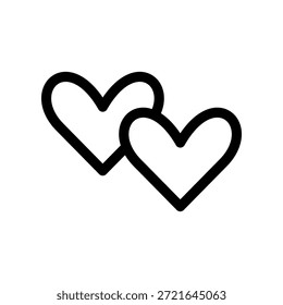Ilustración de diseño de símbolo de Vector de icono de corazón