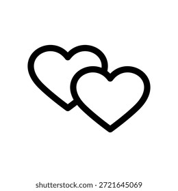 Ilustración de diseño de símbolo de Vector de icono de corazón