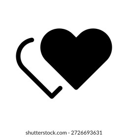 Ilustración de diseño de símbolo de Vector de icono de corazón