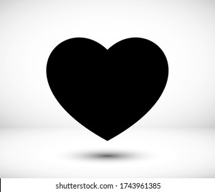 Heart icon vector. The symbol Love icon for web site. Illustration Valentine's Day, Heart for mobile apps. Pictogram heart. Minimalist icon love, heart icon