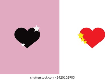Heart Icon Vector Symbol or Sign