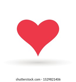 Heart Icon Vector. Valentine heart  Icon Drawing