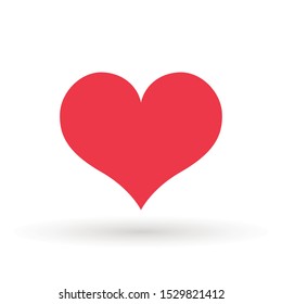 Heart Icon Vector. Valentine heart  Icon Drawing