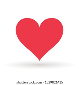 Heart Icon Vector. Valentine heart  Icon Drawing