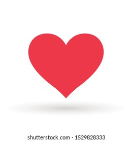Heart Icon Vector. Valentine heart  Icon Drawing