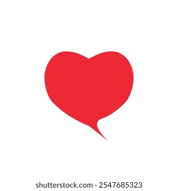 Icono de corazón Vector fondo blanco 