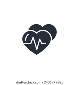 heart icon. vector.Editable stroke.linear style sign for use web design,logo.Symbol illustration.