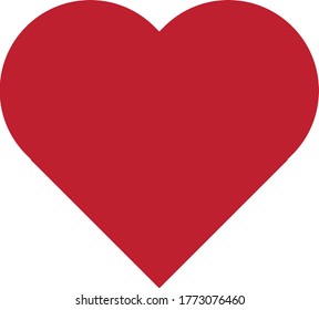 Heart Icon Vectorel Flat Design