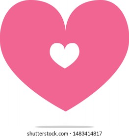 Heart Icon Vector.Flat style for graphic and web design