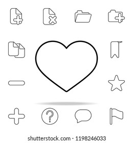 heart icon. Web icons universal set for web and mobile