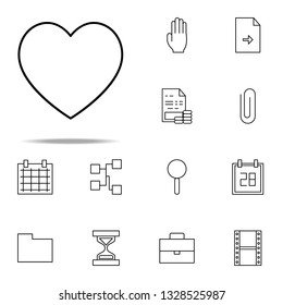 heart icon. Web icons universal set for web and mobile