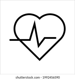 heart icon. white background. Love symbol.
