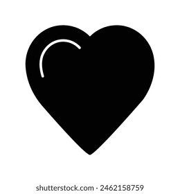Icono de corazón con fondo blanco Vector ilustración de stock