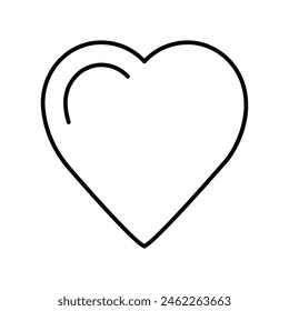 Icono de corazón con fondo blanco Vector ilustración de stock