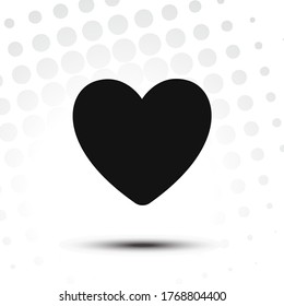 Heart icon.Love sign.Like concept for mobile and web platforms.