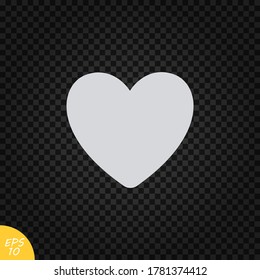 Heart icon.Love sign.Like concept for mobile and web platforms.