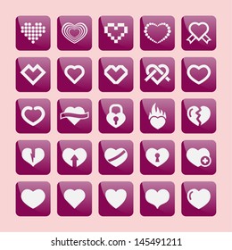 Heart icons