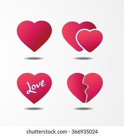 Heart icons