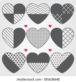 Heart icons