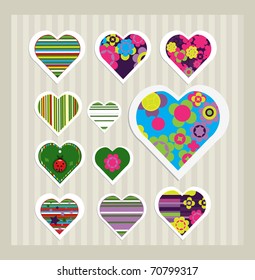 Heart icons