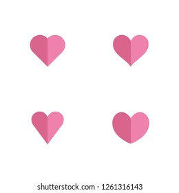 heart icons, concept of love