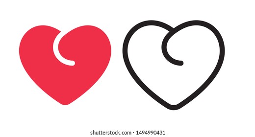 heart icons, concept of love.