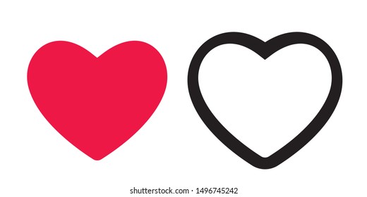 heart icons, concept of love.