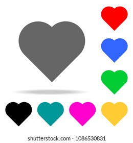 a heart icons. Elements of human web colored icons. Premium quality graphic design icon. Simple icon for websites, web design, mobile app, info graphics on white background