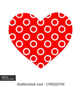 Heart icons. Heart illustration with hand drawn, line and flat style. symbols of passion and Valentine's day. Creative concept art, vector illustration.